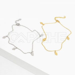 Pulseira em aço para pé Hamsa