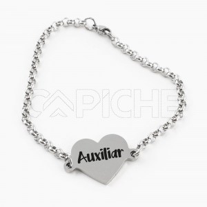 Pulseira em aço Auxiliar