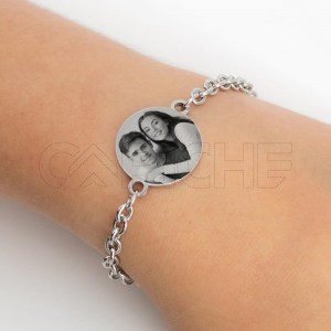 Pulseira em aço com Foto