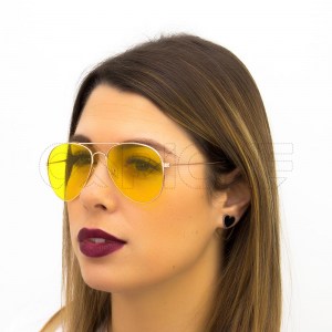 Óculos de Sol Aviator Colors Yellow
