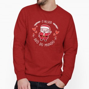 Sweater sem Capuz Melhor  do Mundo