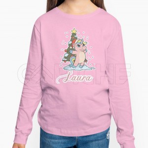 Sweater sem Capuz Criança Unicórnio Natal