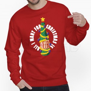 Sweater sem Capuz All I Want is Beer
