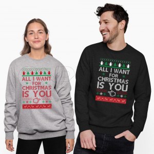 Sweater sem Capuz All I Want for Christmas is You