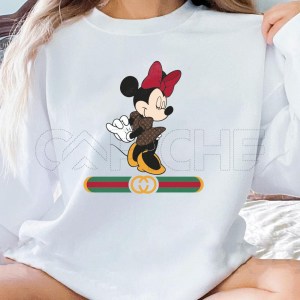 Sweater sem Capuz Guchi Mickey Minnie