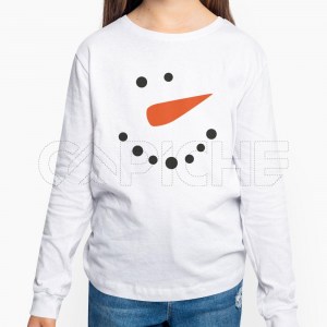 Sweater sem Capuz Criança Boneco de Neve