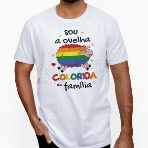 T-Shirt Ovelha Colorida