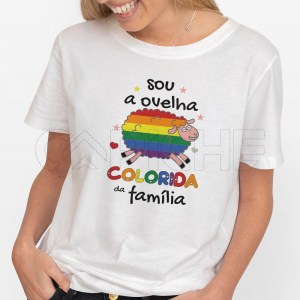T-Shirt Ovelha Colorida