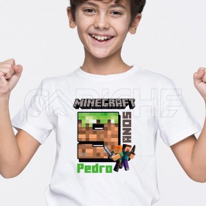 T-Shirt Minecraft Personalizada