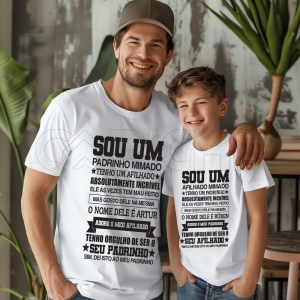 T-Shirt Padrinho e Afilhado Mimado