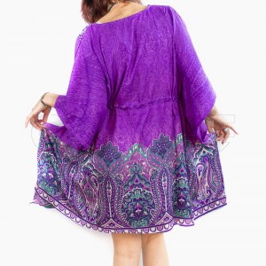 Vestido saída de Praia Purpur