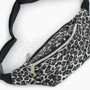 Mala de cintura Leopard White