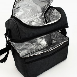 Lancheira Térmica Duplex Preta