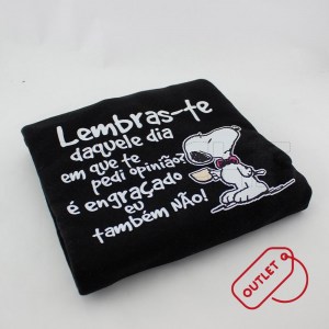 Sweater S/ capuz Opinião Snoopy