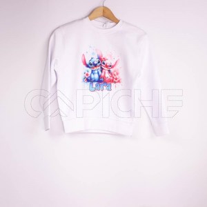 Sweater s/capuz | 7/8 anos | C/ nome Lara | Branca