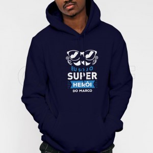 Sweater com Capuz Homem Super Herói