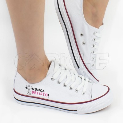 Sapatilha Personalizada Nunca Desisto