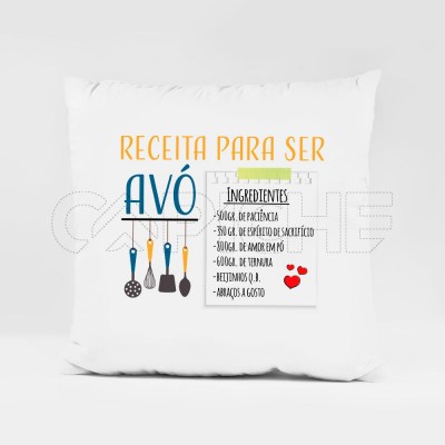 Almofada Receita Para ser ..