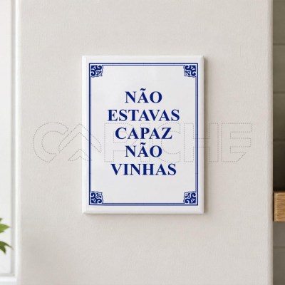 Azulejo Não estavas capaz