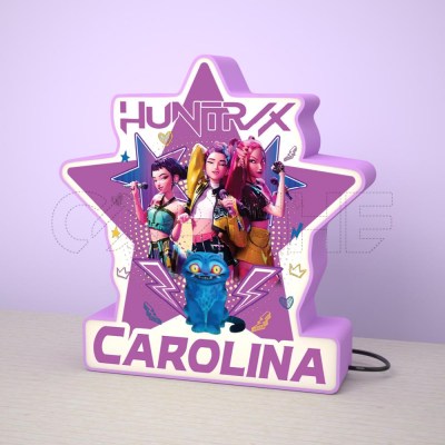 Candeeiro 3D K-Pop Demon Hunters