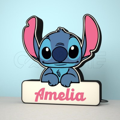 Candeeiro 3D Stitch