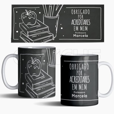 Caneca Obrigada por Acreditares