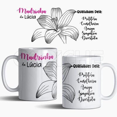 Caneca Flor Qualidade