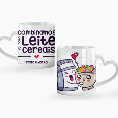 Caneca Leite e Cereais
