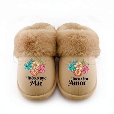 Chinelo Personalizado Mãe Amor