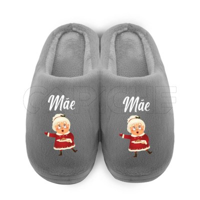 Chinelo Personalizado Pelucia Natalina
