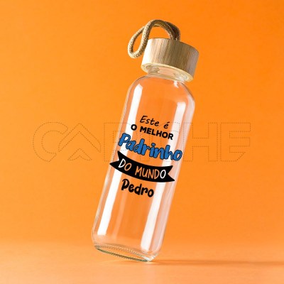Garrafa de Vidro Este é ..