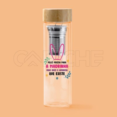 Garrafa de Infusão Feliz Páscoa