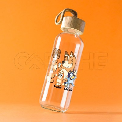 Garrafa de de Vidro Bluey