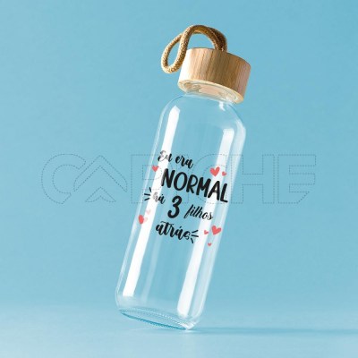 Garrafa Vidro Era Normal Mãe
