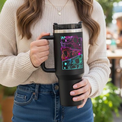 Garrafa SteelPro Inicial Kpop Demon Hunters