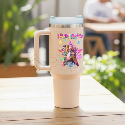 Garrafa SteelPro Inicial Kpop Demon Hunters