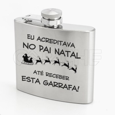 Garrafa de Bolso Acreditava no Pai Natal