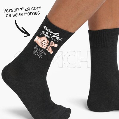 Meias Melhor Pai do Mundo Punhos