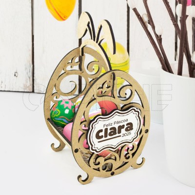 Ovo de madeira personalizado