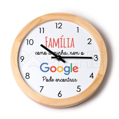 Relógio de Parede Família como a minha