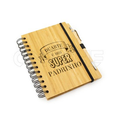 Caderno Bambu Nome Super