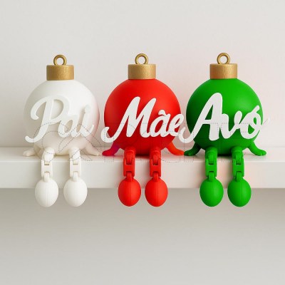 Bola Natal 3D Nome