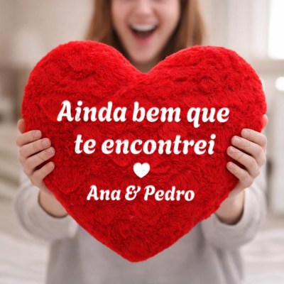 Almofada Peluche Coração