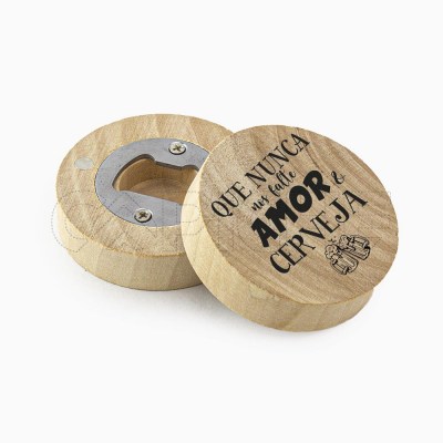 Abre-cápsulas Íman BambuAmor e Cerveja