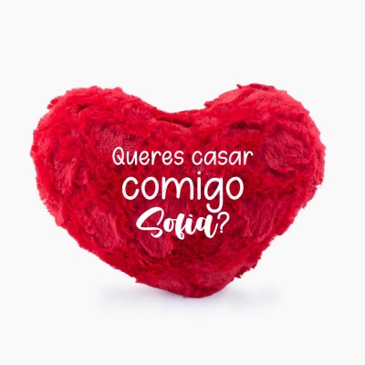 Coração de peluche Queres?
