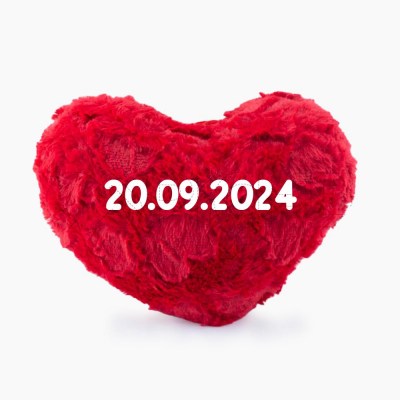 Coração de peluche datas