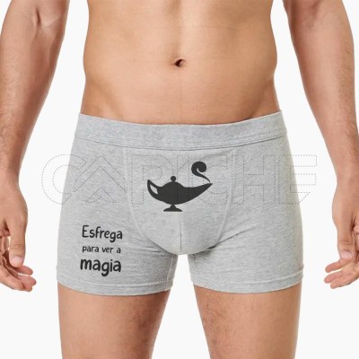Boxer Homem Esfrega magia