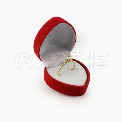 Anel em aço Solitário Dourado