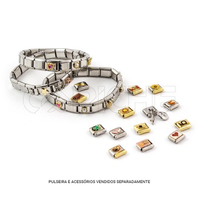 Bracelete simbol prateada para aplicação de Simbolos
