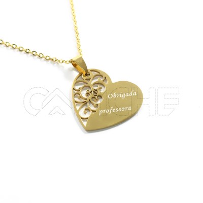 Colar em aço Professora